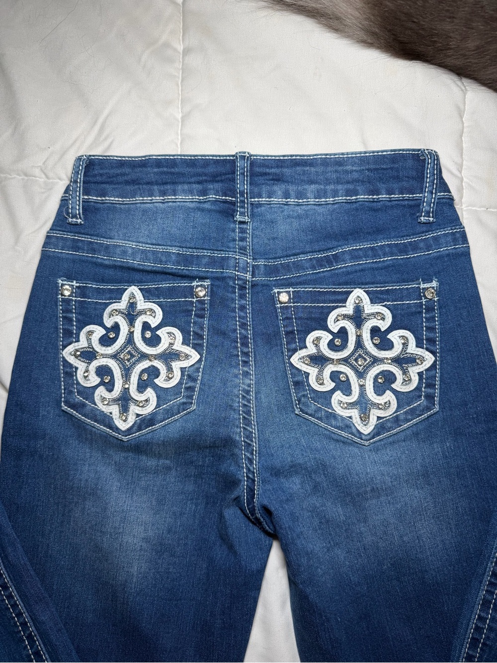 Wax Jean Blue Wide-Leg Flare Jeans